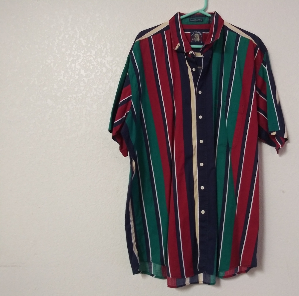 Salty Dog Gant 2XT Vertical Stripe Vintage Shirt